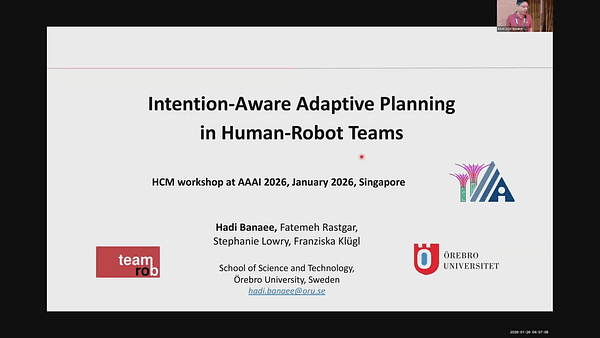 Intention-Aware Adaptive Planning in Human-Robot Teams