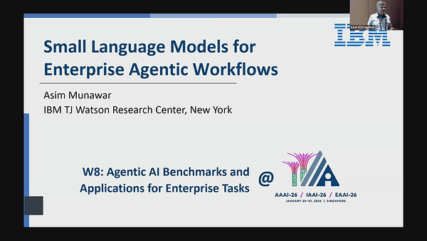 Small Language Models for Enterprise Agentic Workflows