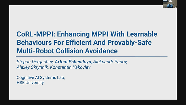CoRL-MPPI: Enhancing MPPI With Learnable Behaviours For Efficent And Provably-Safe Multi-Robot Collision Avoidance