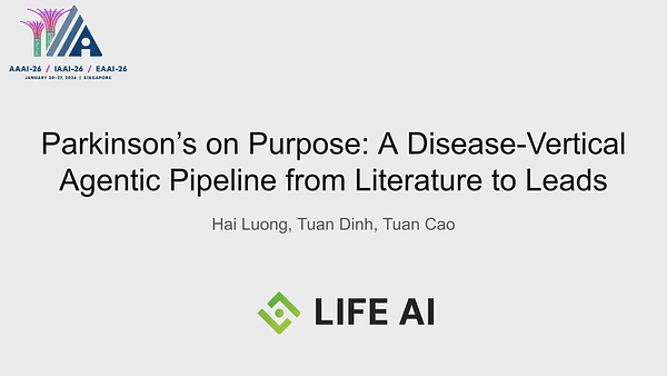 Parkinson’s on Purpose: A Disease-Vertical Agentic Pipeline from Literature to Leads