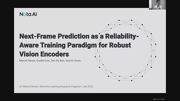 Next-Frame Prediction as a Reliability-Aware Training Paradigm for Robust Vision Encoders