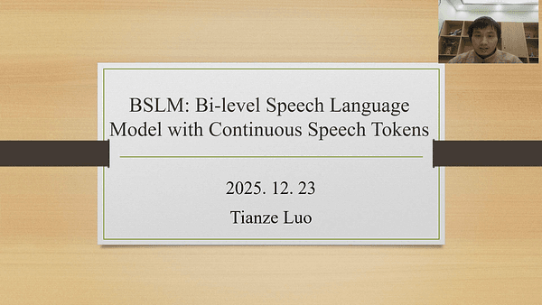 BSLM: A Bi-Level Speech-Language Model for the Joint Modeling of Discrete and Continuous Tokens