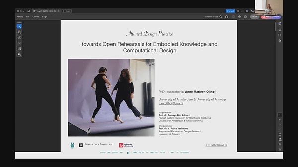 Attuned Design Practice: towards Open Rehearsals for Embodied Knowledge and Computational Design.