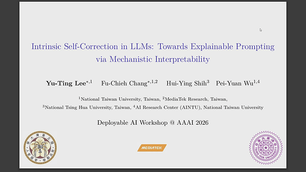 Intrinsic Self-Correction in LLMs: Towards Explainable Prompting via Mechanistic Interpretability