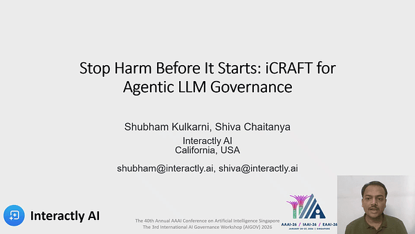 Stop Harm Before It Starts: iCRAFT for Agentic LLM Governance
