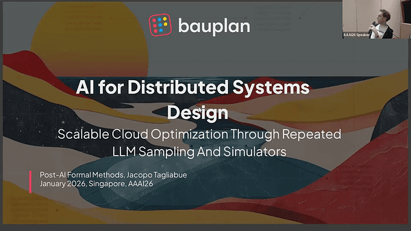 AI for Distributed Systems Design: Scalable Cloud Optimization Through Repeated LLMs Sampling And Simulators