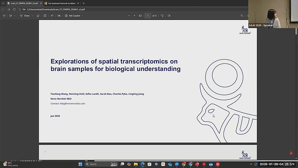 Explorations of spatial transcriptomics on brain samples for biological understanding