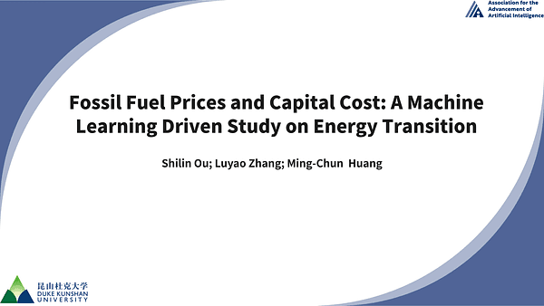 Fossil Fuel Prices and Capital Cost: A Machine Learning Driven Study on Energy Transition