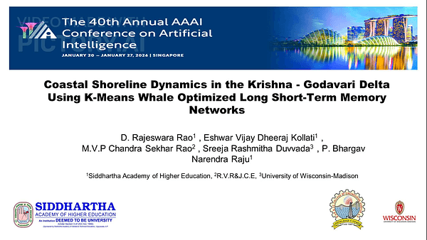Coastal Shoreline Dynamics in the Krishna - Godavari Delta Using K-Means Whale Optimized Long Short Term Memory Networks
