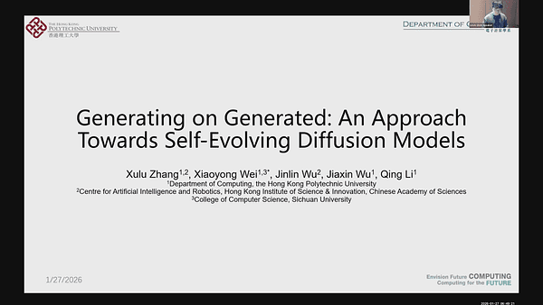 Generating on Generated: An Approach Towards Self-Evolving Diffusion Models