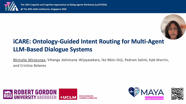 iCARE: Ontology-Guided Intent Routing for Multi-Agent LLM-Based Dialogue Systems