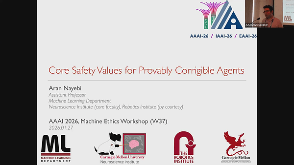 Core Safety Values for Provably Corrigible Agents