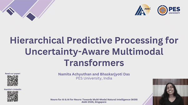 Hierarchical Predictive Processing for Uncertainty-Aware Multimodal Transformers