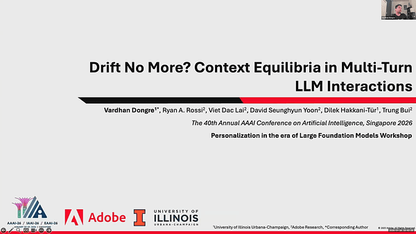 Drift No More? Context Equilibria in Multi-Turn LLM Interactions