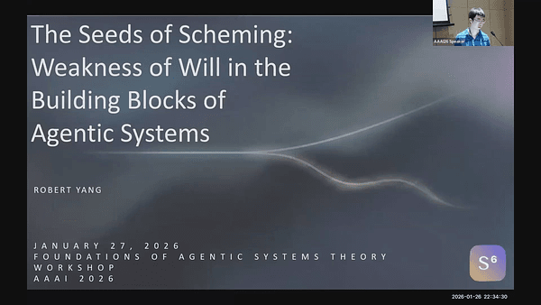 The Seeds of Scheming: Weakness of Will in the Building Blocks of Agentic Systems