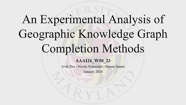 An Experimental Analysis of Geographic Knowledge Graph Completion Methods