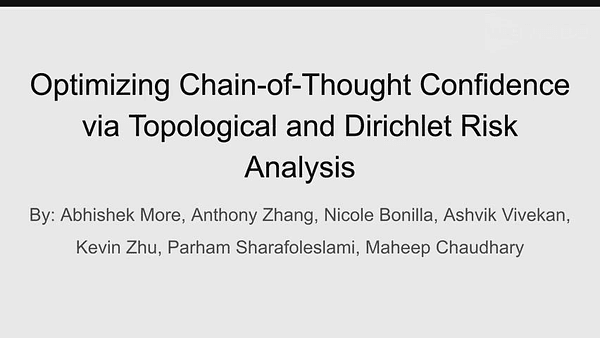 Optimizing Chain-of-Thought Confidence via Topological and Dirichlet Risk Analysis