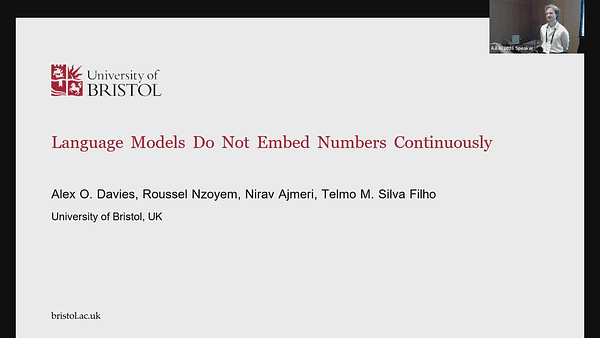 Language Models Do Not Embed Numbers Continuously