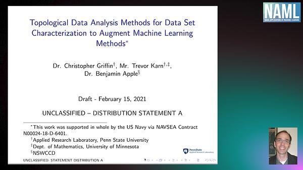 Topological Data Analysis Methods for Data Set Characterization to Augment Machine Learning Methods