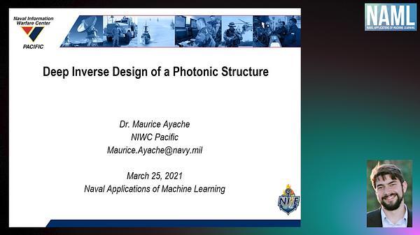 Deep Inverse Design of a Photonic Structure