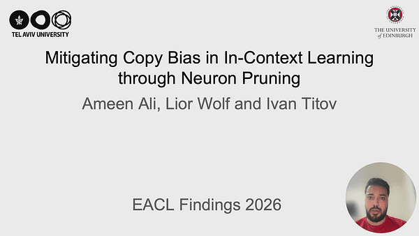 Mitigating Copy Bias in In-Context Learning through Neuron Pruning