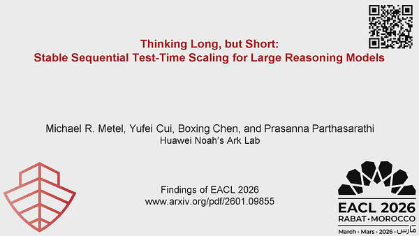 Thinking Long, but Short: Stable Sequential Test-Time Scaling for Large Reasoning Models