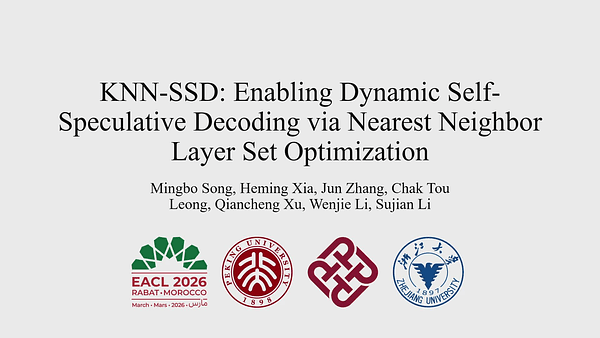 KNN-SSD: Enabling Dynamic Self-Speculative Decoding via Nearest Neighbor Layer Set Optimization