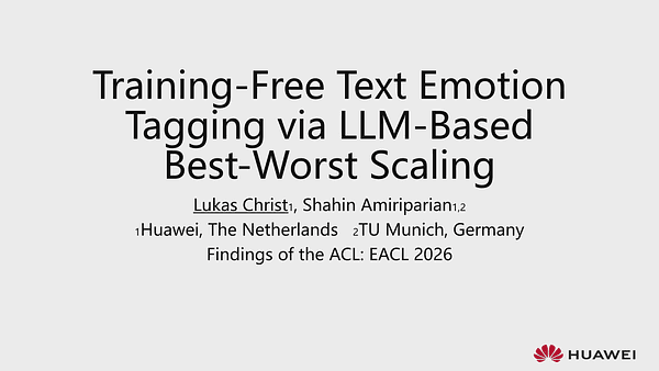 Training-Free Text Emotion Tagging via LLM-Based Best-Worst Scaling