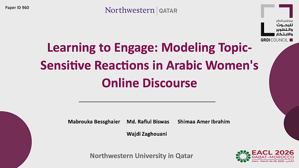 A Multi-Task Learning Framework for Modeling Engagement and Topic-Sensitive Responses in Arabic Women's Discourse