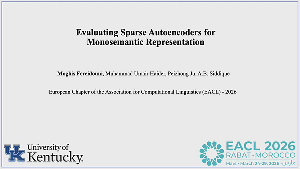 Evaluating Sparse Autoencoders for Monosemantic Representation
