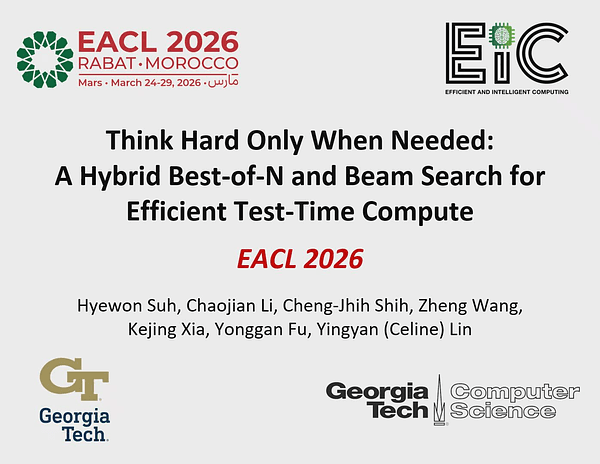 Think Hard Only When Needed: A Hybrid Best-of-N and Beam Search for Efficient Test-Time Compute