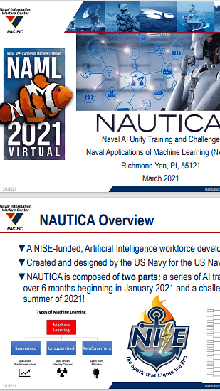 NAUTICA Naval AI Unity Training and Challenge Poster