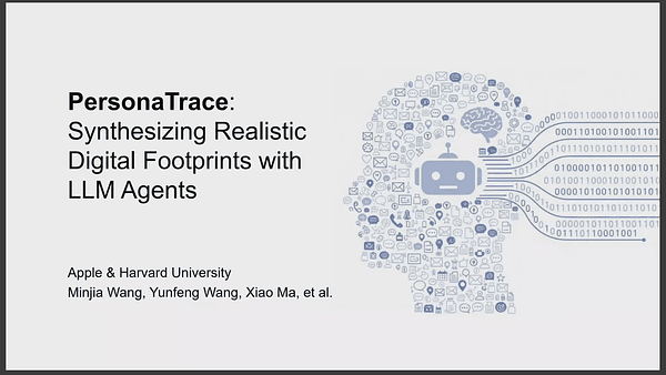PersonaTrace: Synthesizing Realistic Digital Footprints with LLM Agents