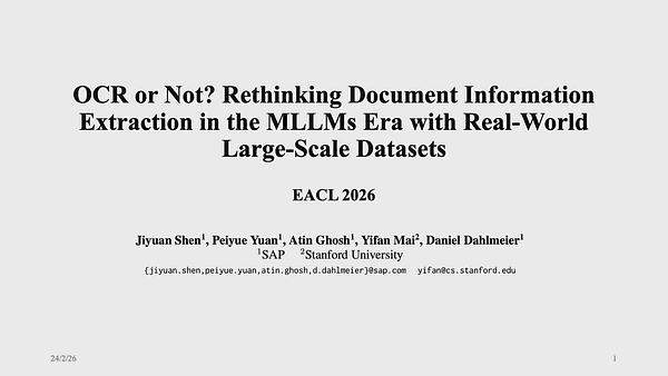 OCR or Not? Rethinking Document Information Extraction in the MLLMs Era with Real-World Large-Scale Datasets