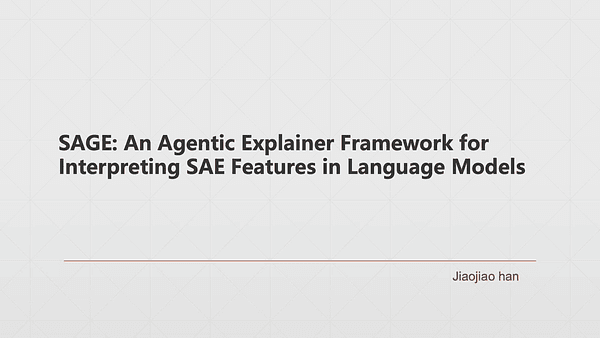 SAGE: An Agentic Explainer Framework for Interpreting SAE Features in Language Models