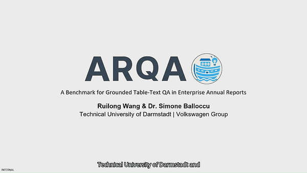 ARQA: A Benchmark for Grounded Table–Text QA in Enterprise Annual Reports