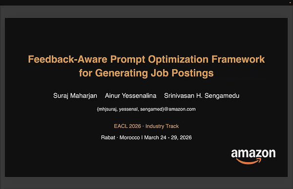 Feedback-Aware Prompt Optimization Framework for Generating Job Postings