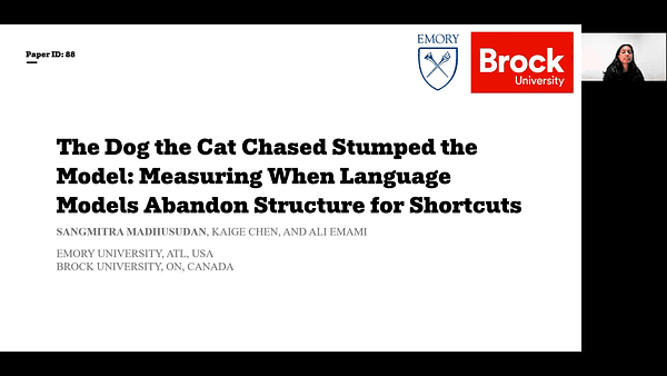 The Dog the Cat Chased Stumped the Model: Measuring When Language Models Abandon Structure for Shortcuts