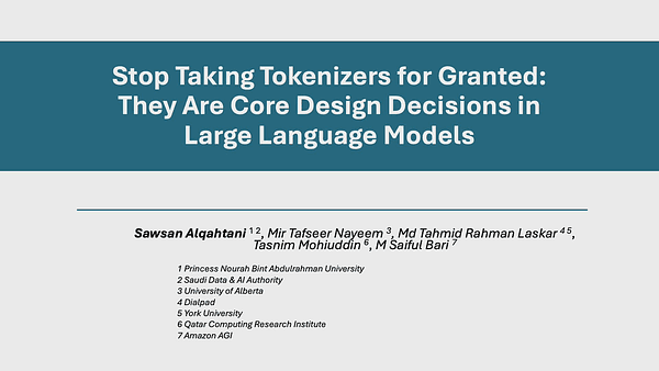 Stop Taking Tokenizers for Granted: They Are Core Design Decisions in Large Language Models