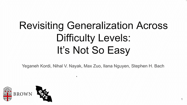 Revisiting Generalization Across Difficulty Levels: It's Not So Easy