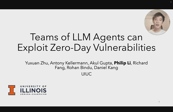 Teams of LLM Agents can Exploit Zero-Day Vulnerabilities