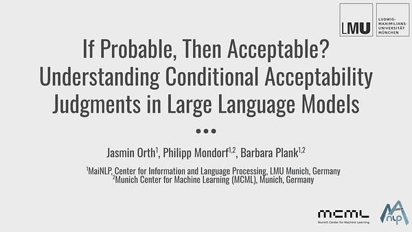 If Probable, Then Acceptable? Understanding Conditional Acceptability Judgments in Large Language Models