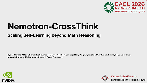 CrossThink: Scaling Self-Learning beyond Math Reasoning