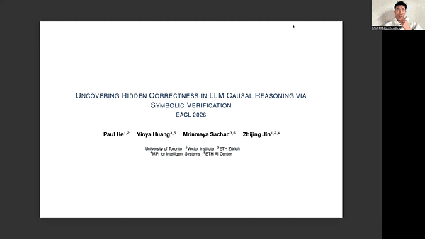 Uncovering Hidden Correctness in LLM Causal Reasoning via Symbolic Verification