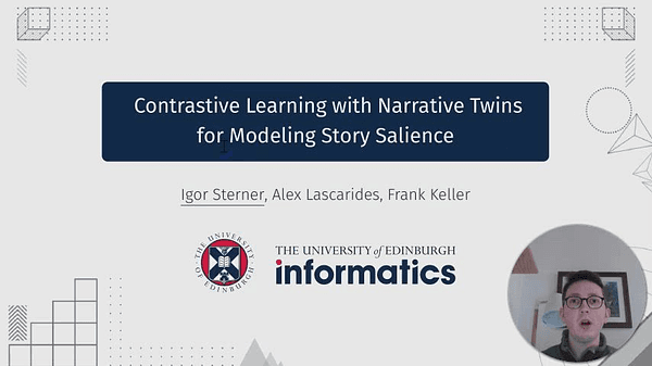 Contrastive Learning with Narrative Twins for Modeling Story Salience