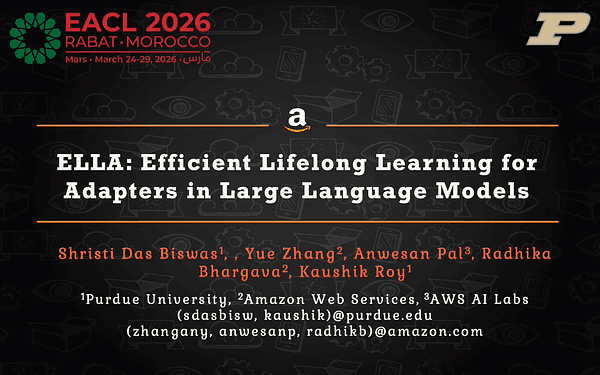 ELLA: Efficient Lifelong Learning for Adapters in Large Language Models