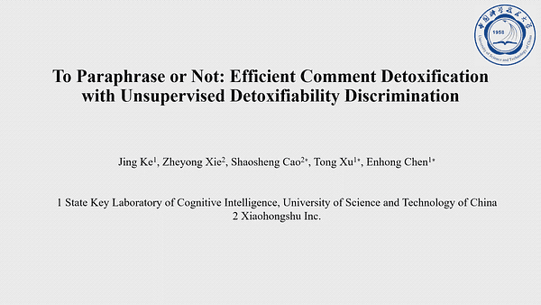 To Paraphrase or Not: Efficient Comment Detoxification with Unsupervised Detoxifiability Discrimination
