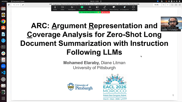 ARC: Argument Representation and Coverage Analysis for Zero-Shot Long Document Summarization with Instruction Following LLMs