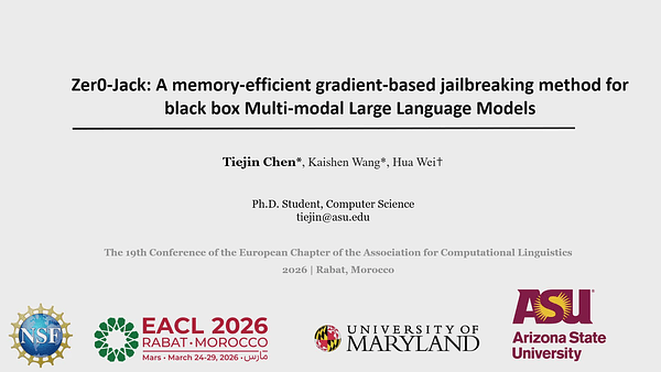 Zer0-Jack: A memory-efficient gradient-based jailbreaking method for black box Multi-modal Large Language Models
