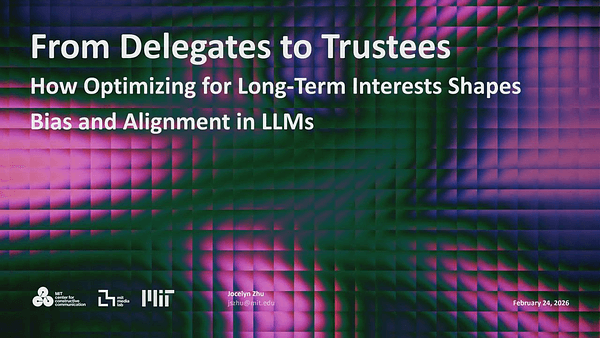 From Delegates to Trustees: How Optimizing for Long-Term Interests Shapes Bias and Alignment in LLMs